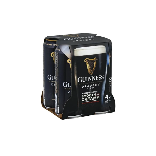 Guinness Draught - 4 / 14.9 Oz Can Alcohol
