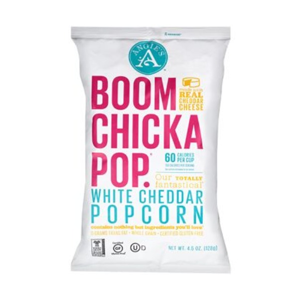 Boomchickapop Popcorn, White Cheddar - 4.5 Oz Bag
