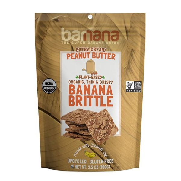 Banana Brittle, Peanut Butter - 3.5 Oz Bag