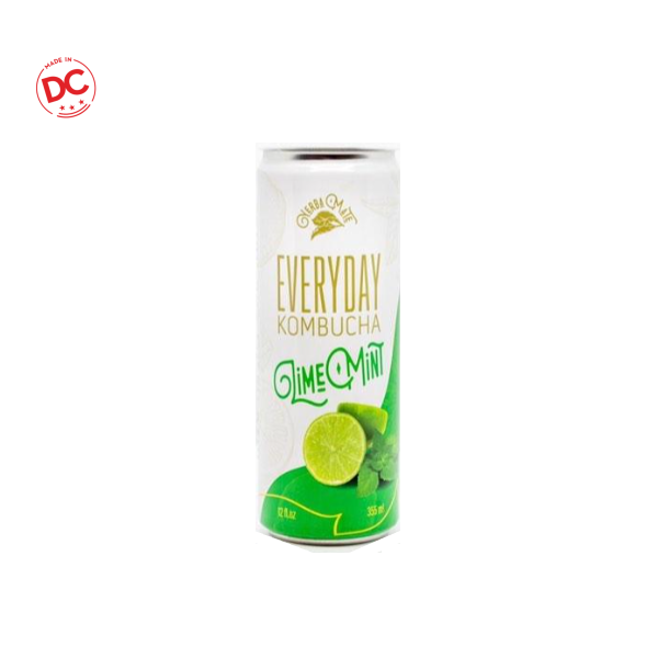 Sparkling Kombucha Lime Mint - 12 Oz Can Rtd Beverage